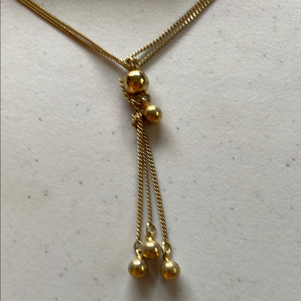 3/$20.  Gold Necklace and Earring Set